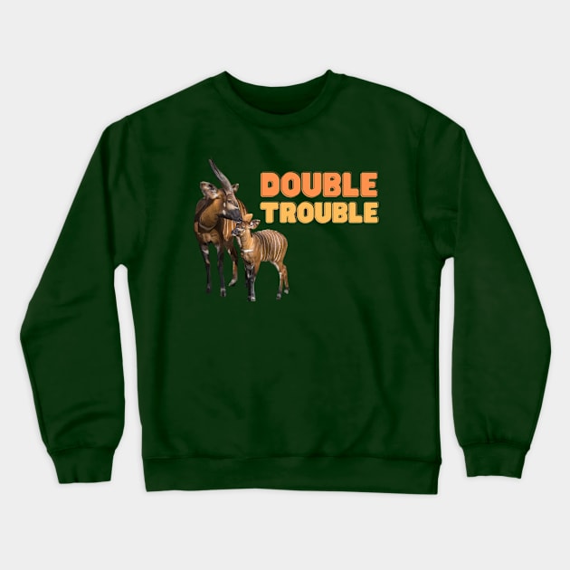 Double Trouble Crewneck Sweatshirt by Finn Dixon